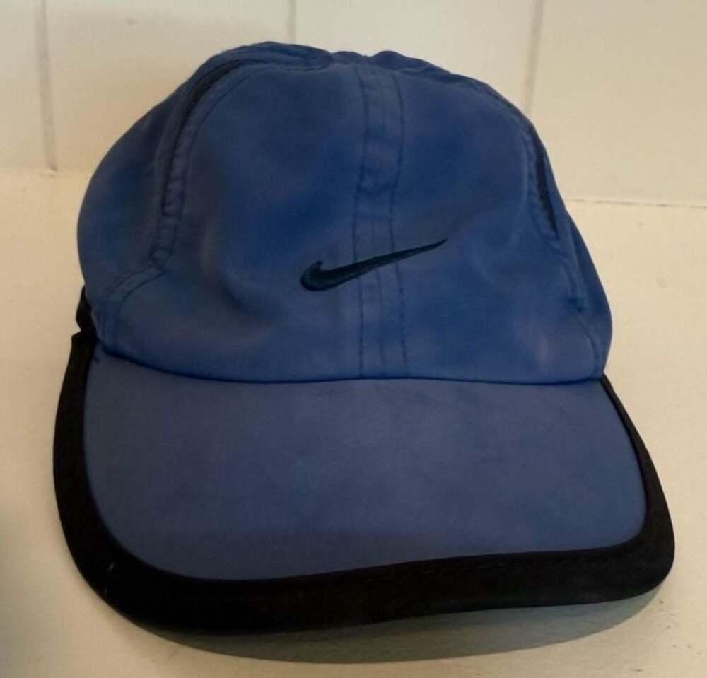 Nike Dri-FIT Featherlight Adjustable Infant Toddler Hat Cap in Blue and Black